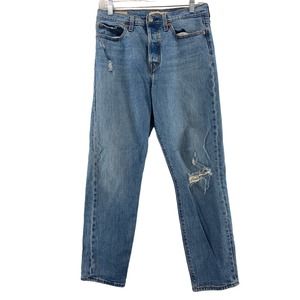 Levis Wedgie Jeans Sz 29 Distressed Buttonfly